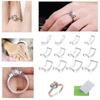 12Pcs Invisible for Loose Rings Ring Adjuster Fit Any Rings Ring Clips To Make Rings Smaller Ring