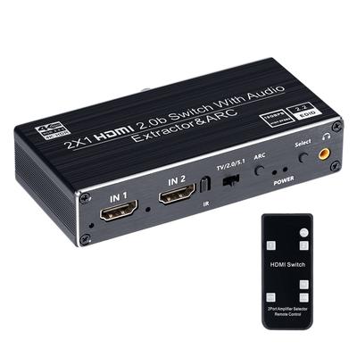 BLUPOW 4K60Hz and HDMI 2 1 Output Audio Separation and Audio Audio and ARC Compatible with PS4 Nintendo Fire and VA121 HDR-Compatible Switcher,