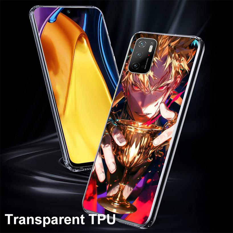 Fate Zero Stay Night Gilgamesh Phone Case For Xiaomi Poco X7 X6 X5 Pro F7 Ultra Redmi 15C 15 13 13C 12 12C 10 10A 10C 9 9A 9C 9T