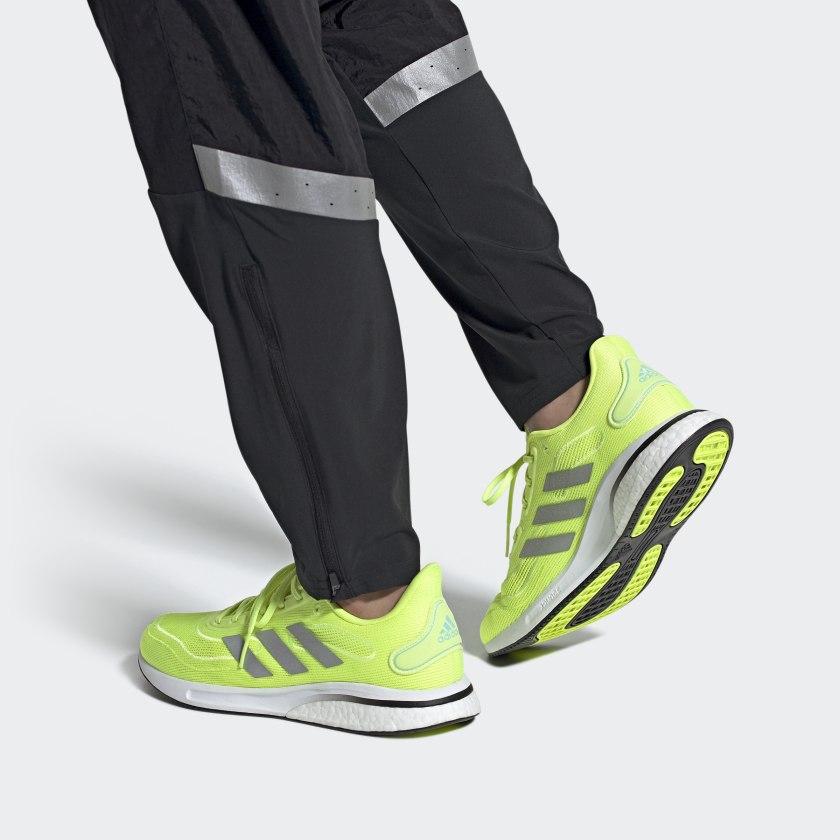Adidas Supernova Solar Yellow Men Sneakers Silver-Metallic Core-Black FX6823