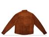 New Handmade Stylish Casual Mens Brown Suede Leather Shirt Button Pure Lambskin