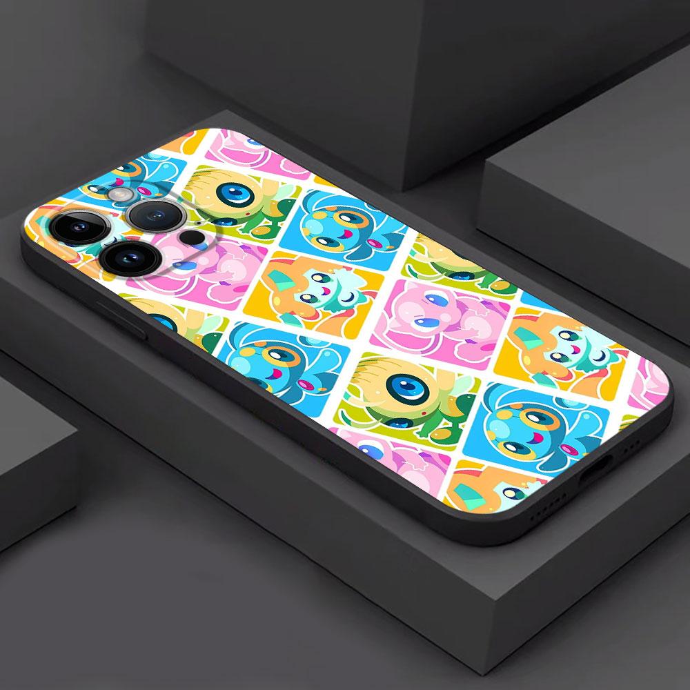 

Case For Apple iPhone 13 11 15 Pro Max 14 Plus 12 Mini XR 7 8 X XS 6S 6 SE Silicone Phone Cover TPU Funda Pokemon Funny Cartoon iPhone 12 Mini