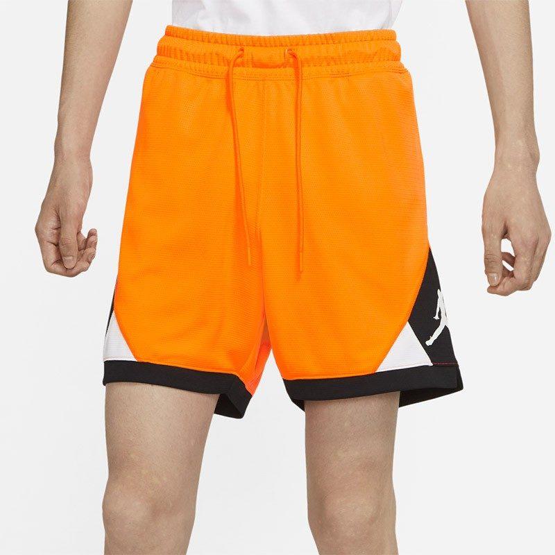 Jordan Dri-FIT Basketball Sports Training Splicing Shorts Orange CV3087-803