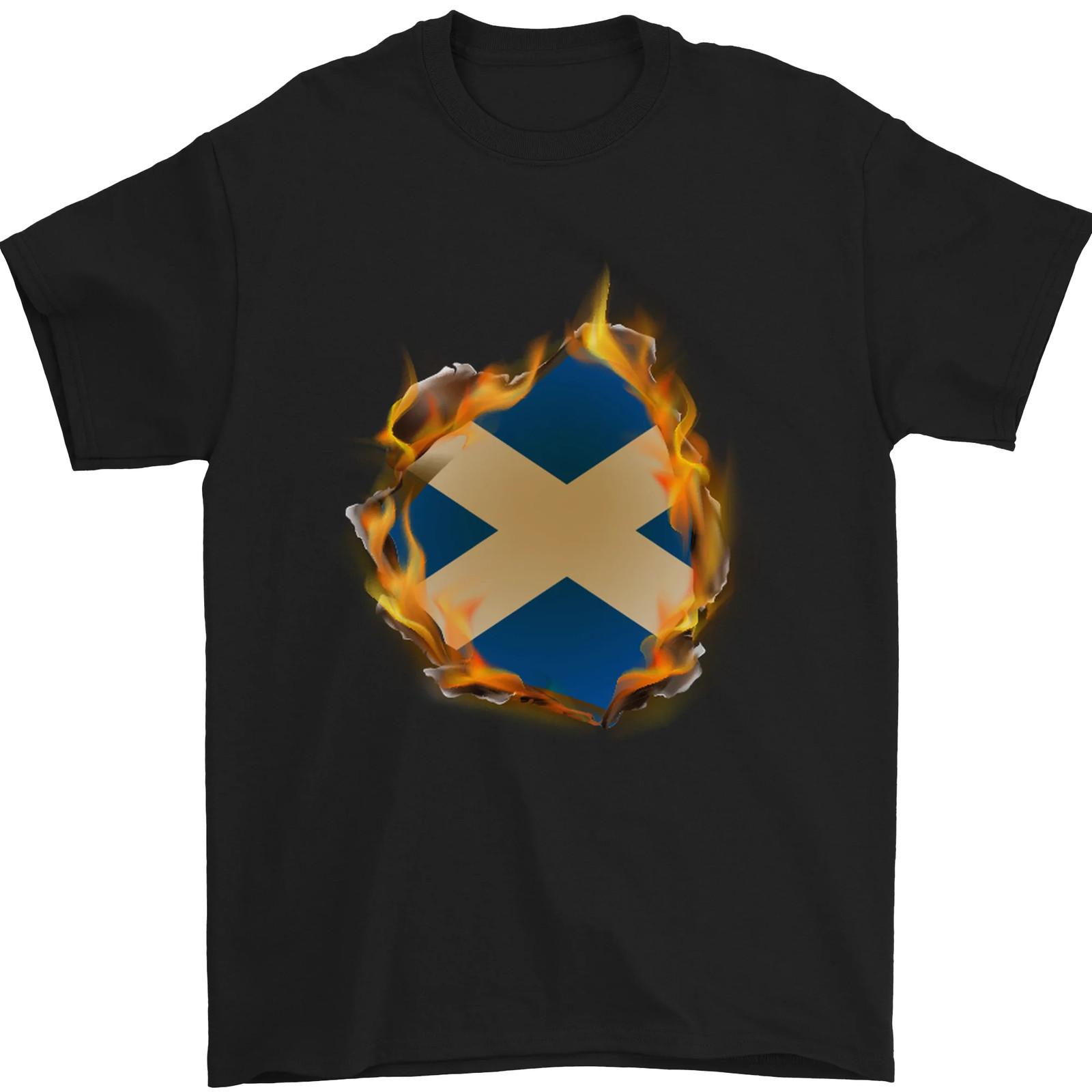 St Andrews Cross Scottish Flag Scotland Mens T-Shirt 100% Cotton S разноцветный