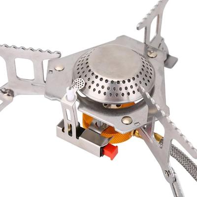 Stove Burner Aluminum Alloy Portable Camping Gas Stove Folding Stove with Convenient Piezo Ignition for Outdoor Camping Travel