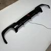 Gloss Black Carbon Fiber Rear Diffuser for BMW X3 F25 with Vertical Strip Lights