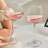 Set di Bicchieri da Vino Borgogna Stile Europeo Calice Ampio Gambo in Vetro di Cristallo per la Casa la Sala da Pranzo la Festa di Matrimonio Eleganti Bicchieri da Bevanda