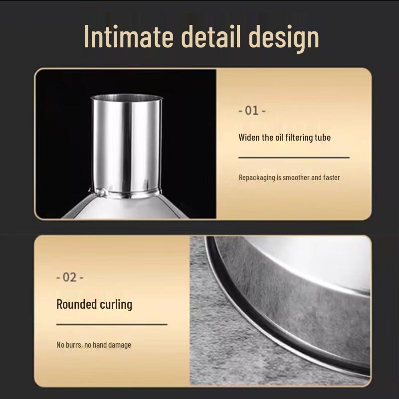 SPSR Extra Thick Large Stainless Steel Funnel