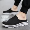Men's Half Slippers Womens Slippers Plus Size Couples Casual Shoes Mesh Fashion Men Shoes Durable De Mujer