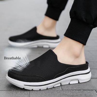 Men's Half Slippers Womens Slippers Plus Size Couples Casual Shoes Mesh Fashion Men Shoes Durable De Mujer
