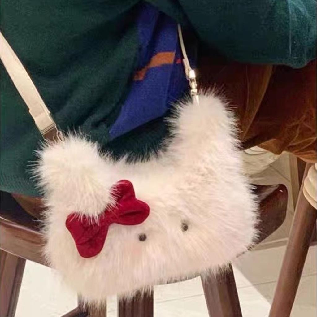 Women's Fashion Casual Shoulder Bags Plush Handbags Handbags Crossbody Bags