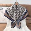 91 Retro Double-sided Velvet Large Square Scarf Women's New Spring and Autumn Foreign Style Fashion Cashew Flower Silk Scarf Neck Scarf Shawl