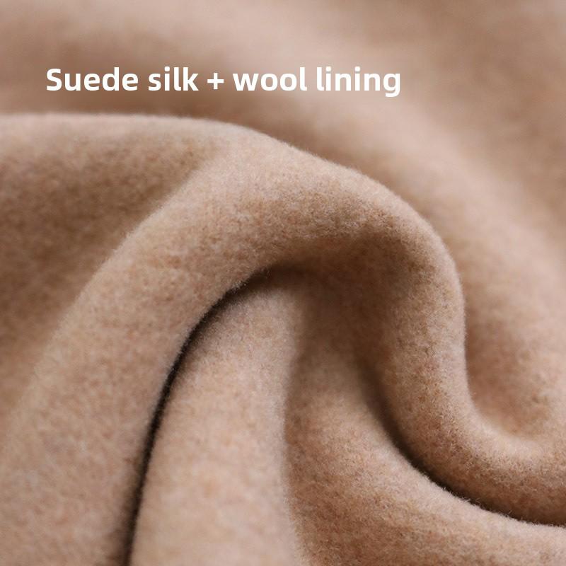 "Tangge Women's Seamless Silk Wool Warm Vest with Chest Pads & Velvet, Ideal for Autumn/Winter Layering"