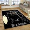 Drum Kit Music Instruments Drum Set Carpet Rug for Home Living Room Bedroom Sofa Doormat Decor,kids Area Rug Non-slip Floor Mat