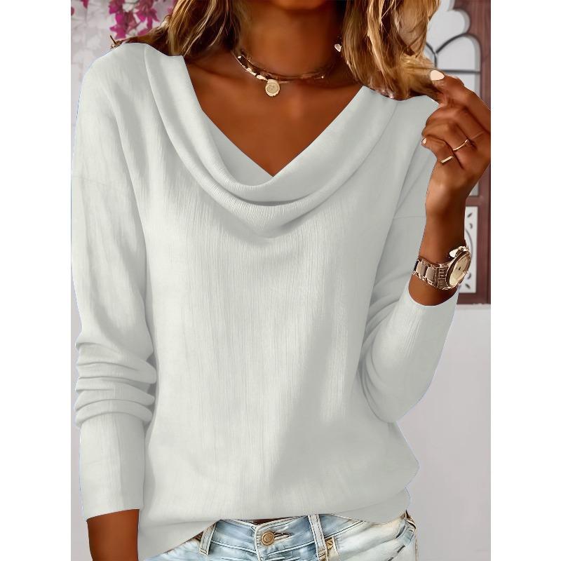 DICFY Women's Fashion Casual Autumn Winter Long Sleeve Blouses & Shirts