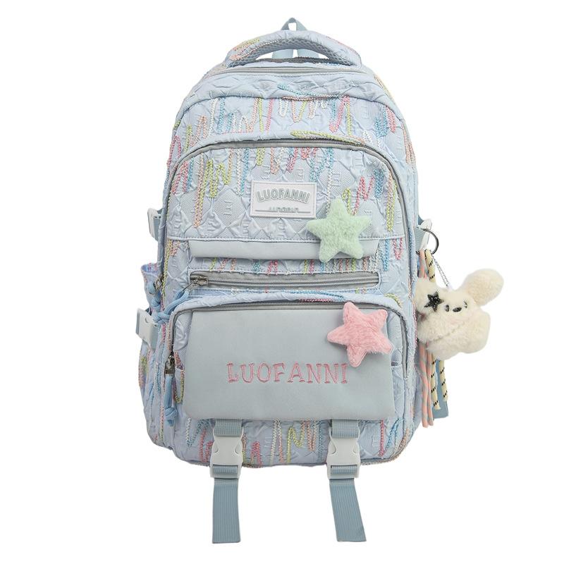 Schulranzen Koreanischer ins Schulranzen Mittelschule Mädchen Große Kapazität Hoher Wert Rucksack für Grund- und Sekundarschüler 3. bis 6. Klasse