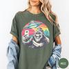 Retro Bigfoot UFO Selfie T-Shirt - Graphic Tee - Unisex Sasquatch Shirt