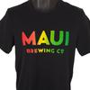 Maui Brewing 100% Cotton T-shirt Mens Tees Top Mens Size Medium Black Green Sea Turtle Breweriana