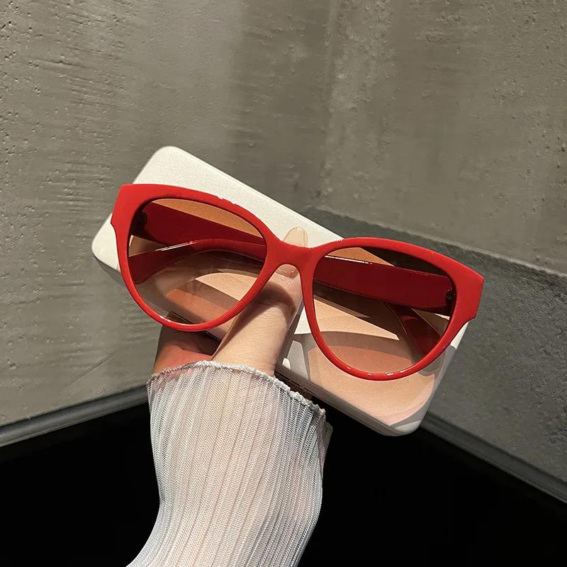 3pcs Women's Large Round Frame Sunglasses Black Advanced UV Resistant Sunglasses Tourism Photography Decorative Glasses