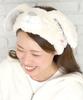 NICI Niki Fluffy Face Home Snow White Hairband, Relaxing, Makeup, Washing, Time, Animal, Rabbit, Hare, Gift,