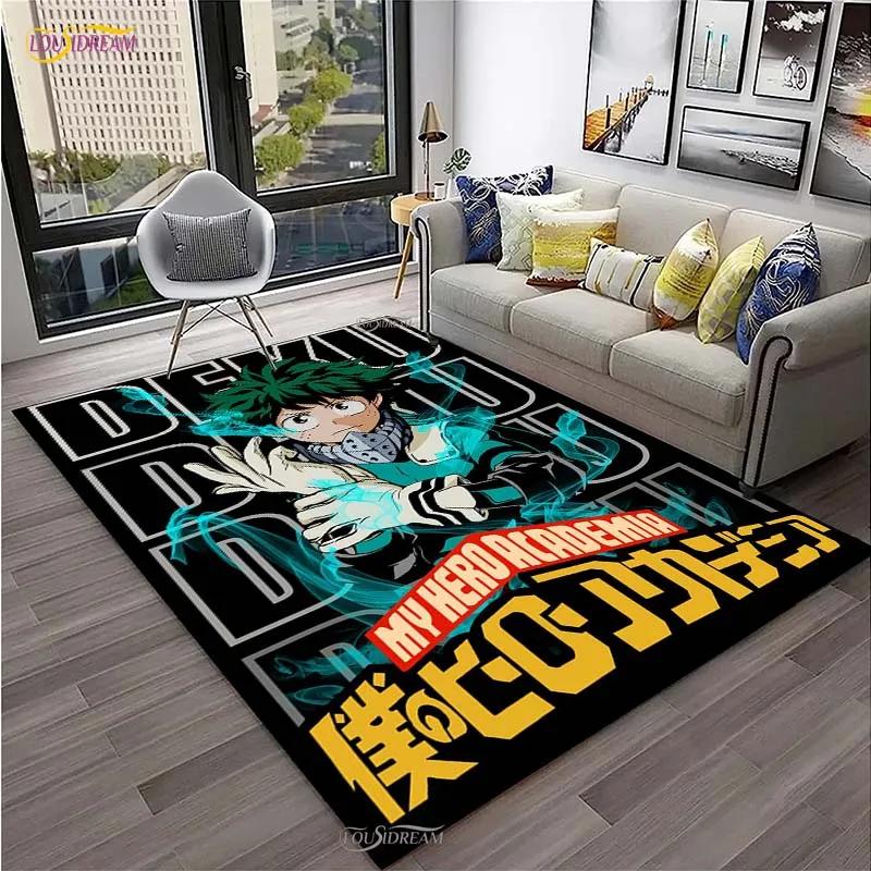 Cartoon My Hero Anime Carpet for Living Room Bedroom Rug Kitchen Kids Door Unslip Floor Mats Birthday gift photography props Rug