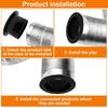 2pcs ABS  Flange Kit Strong 3 Inch Plastic Dryer   for HVAC Systems & Appliance Exhaust Connection