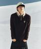 Seteo Fleece Half Neck Zip-Up Dark Brown