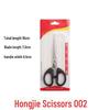 "Stainless Steel Black Scissors - Ideal for Students, Household, and Office Use"