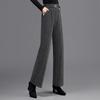 Sibaishe Women's High-Waist Wide-Leg Commuter Trousers