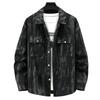 2025 Trendy Men's Plus Size Denim Jacket - Autumn Casual Workwear Loose Lapel Top