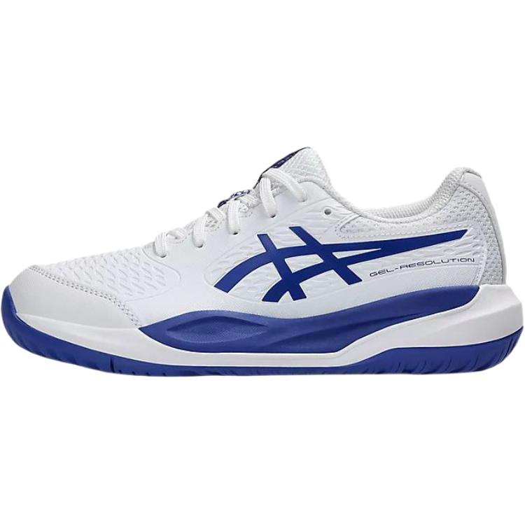 

ASICS GEL RESOLUTION X Low top Kids Training Shoes White Blue Teenagers 1044A081-100 33.5