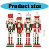 Nutcrackers Display with Ribbon Scepter Home Decoration 50CM Tall Nutcrackers Figure Candy Series for Christmas Display