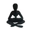 3D Printed Thinker Style Abstract Sculpture, Meditator Statue Collectible Figurines, Home Office Bookshelf Desktop Decor