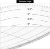 10inch Round Center Finder Compass with Clear Acrylic for Precise Circle Marking On Irregular Surfaces Crafting Sewing Tools
