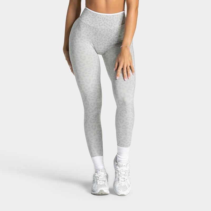Women's Leopard Print High Waist Yoga Pants Seamless Tummy Control Butt Lifting Leggings Slim Tight Fitness Pants Outdoor Running Sports Long Pants