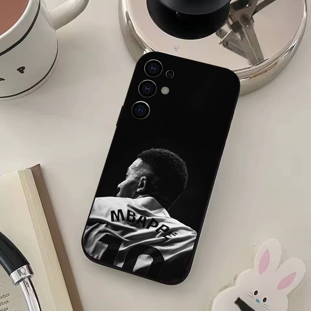 K-kylian Football Star M-mbappe Phone Case For Samsung S25,S24,S21,S22,S23,S30,Ultra,S20,Plus,Fe,Lite,Soft Black Cover