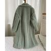 Loose Fur All-in-one Imitation Fur Jacket For Women Mid-length Large Trench Coat Lambswool