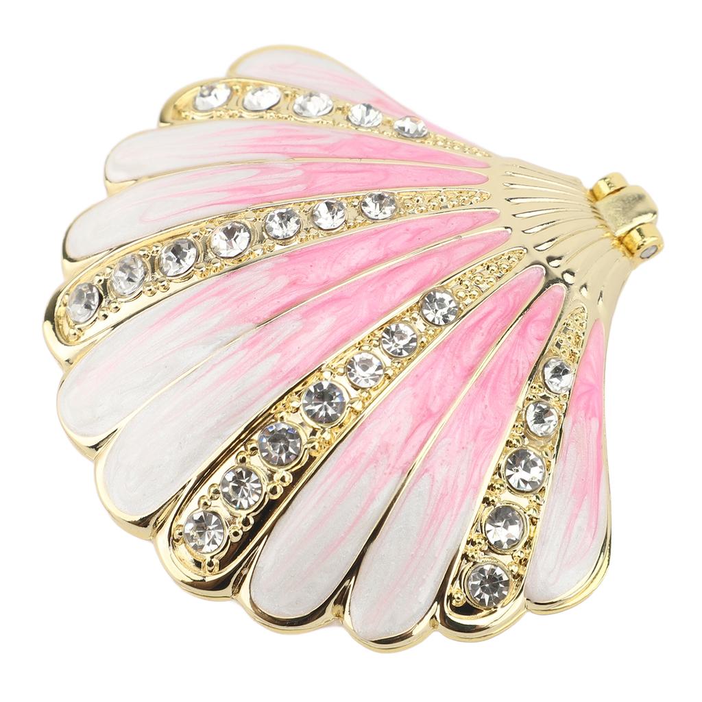 Trinket Box Metal Sea  Figurine with Rhinestone Decor Jewelry Display Holder for Ear s   Necklace