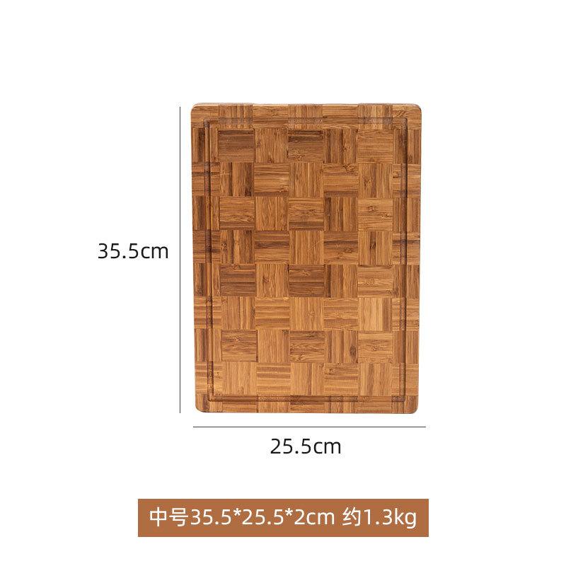 Chinese Home Hotel Kitchen Cutting Board Fruit with Holes Handle Cutting Board Large Bamboo Wooden Cutting Board
