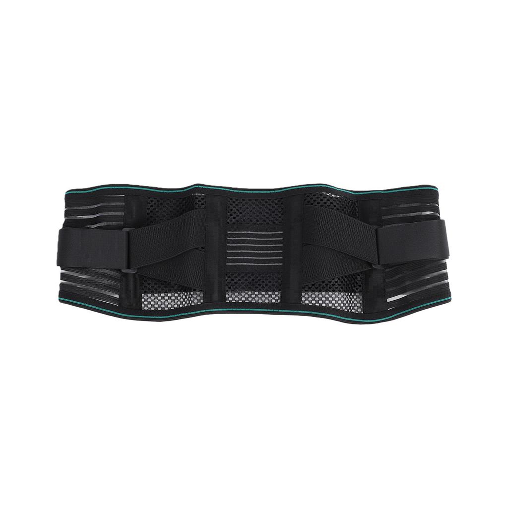 Back Brace Breathable Lumbar Support Belt with 5 Reinforced Bones Adjustable Straps for Weightlifting