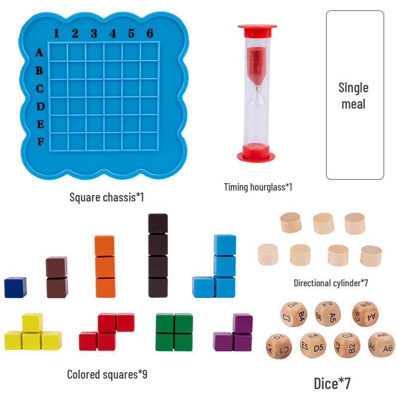 Parent-Child Battle Blocks: Educational Wooden Game for Kids
