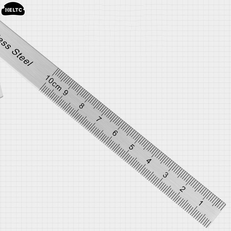 180 graders gradskiva Metallvinkelmätare Goniometer Vinkel linjal Rostfritt stål Träbearbetningsverktyg Roterande mätlinjal 100/150