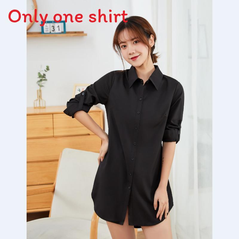 Streetwear Shirt For Women With Spliced Polyester Cotton Fabric Spring Casual Style