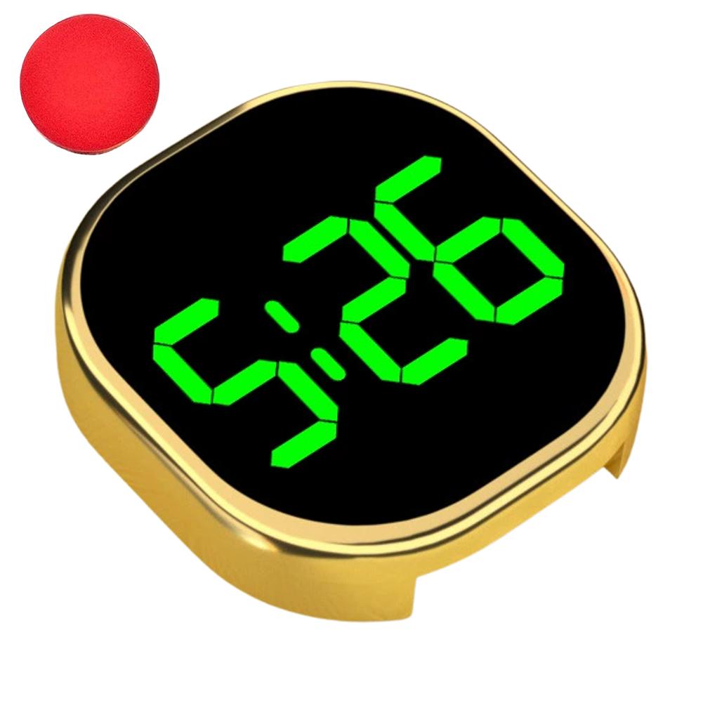 Car Clock Luminous Automotive Electronic Clock Internal Stick-On Digital Watch with Touch Switch Large LED Display Auto Ornament