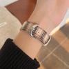 Autumn And Winter Leather Standard Plaid Woolen For Apple Watch Applewatchs10 Strap Iwatch98765Se