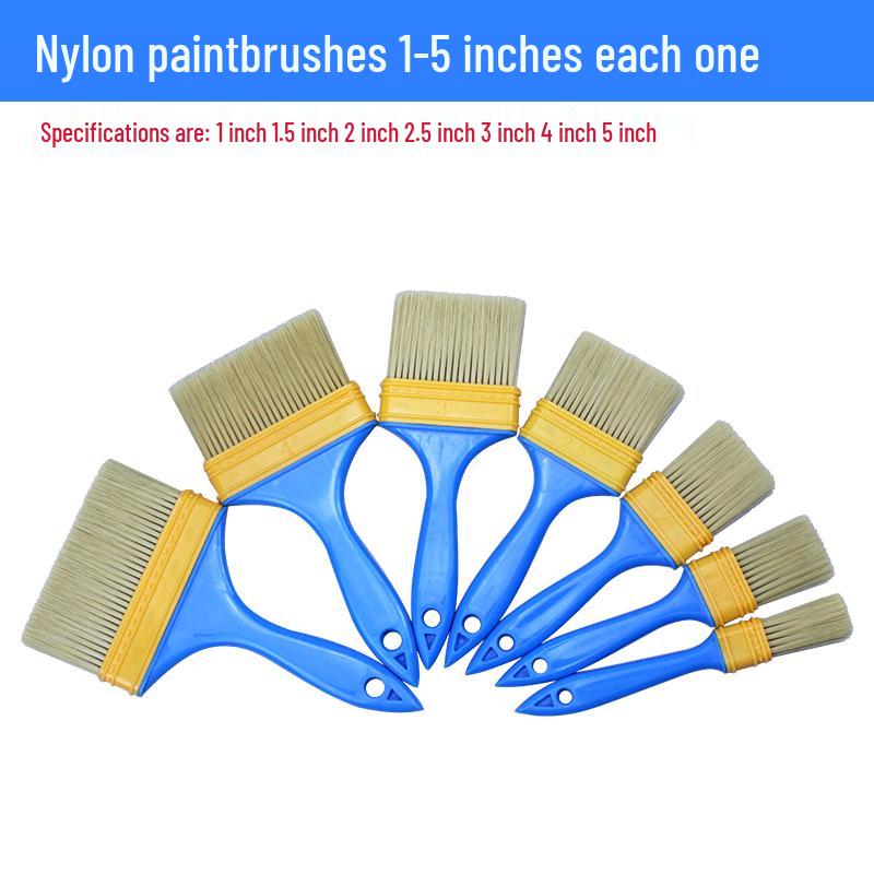 Industrial Non-Shedding Nylon Brush: Hard Bristle for Paint & Soft Bristle for Dust & Antiques Cleaning