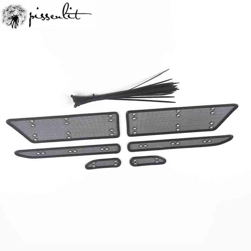 

Для Toyota Yaris 2016 года сетка от насекомых, защитная крышка от пыли и мусора, автомобильные аксессуары, сетка для передней решетки, защита от насекомых и мусора, нержавеющая сталь чёрный