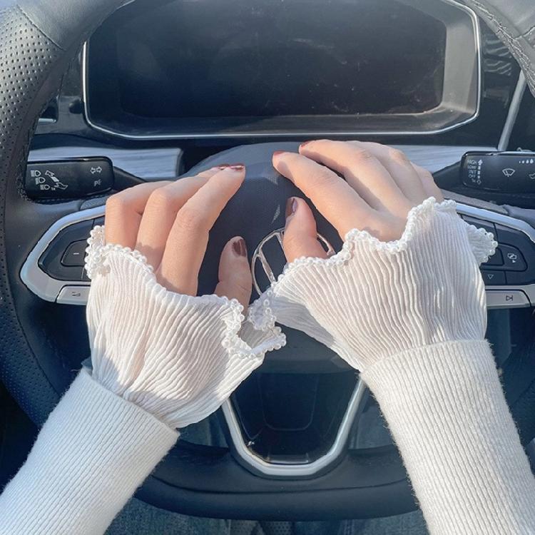 Women Flared Organ False Sleeves Detachable False Cuffs Wrist False Sleeves