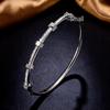 Four-Leaf Clover Titanium Steel Bracelet - Colorfast & Versatile Jewelry