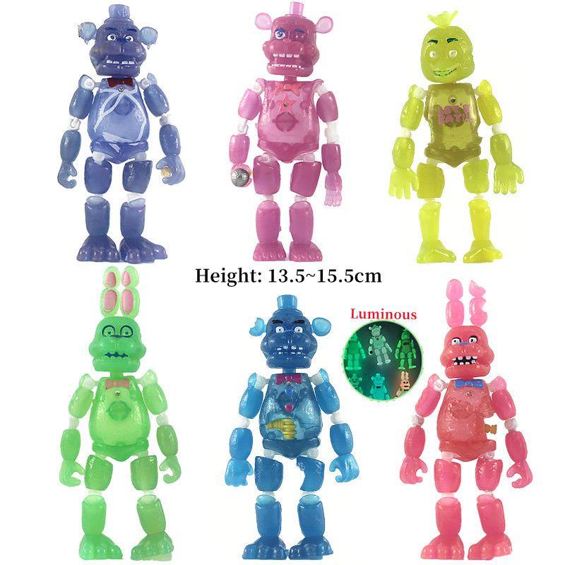 Five Nights At Freddy's Leuchtende Actionfiguren Set 6/8 Stück